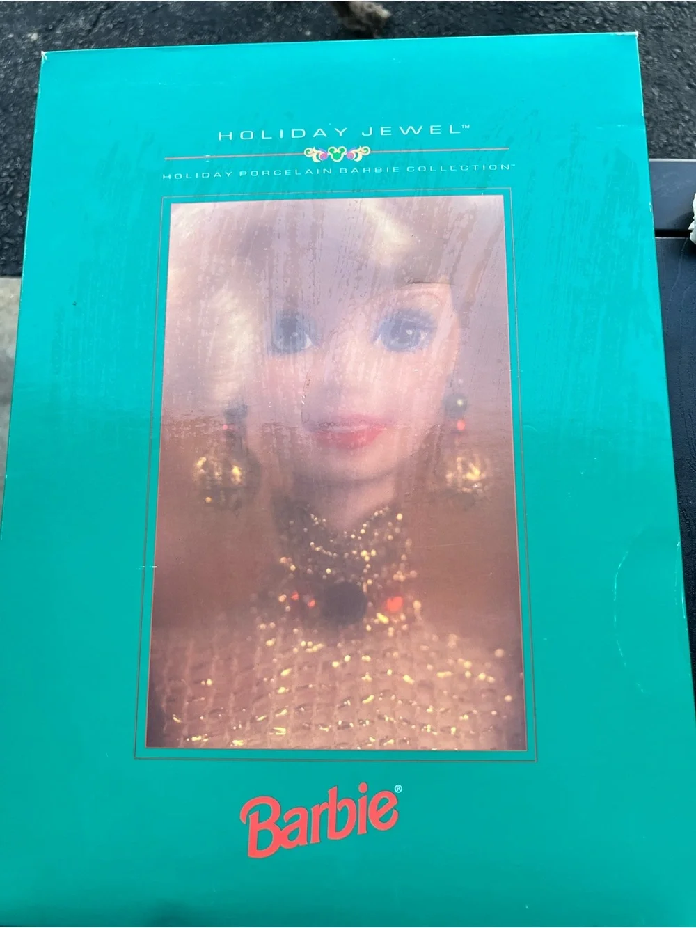 1995 Timeless Collection Mattel Teal/Turquoise Doll Packaging Back Panel
